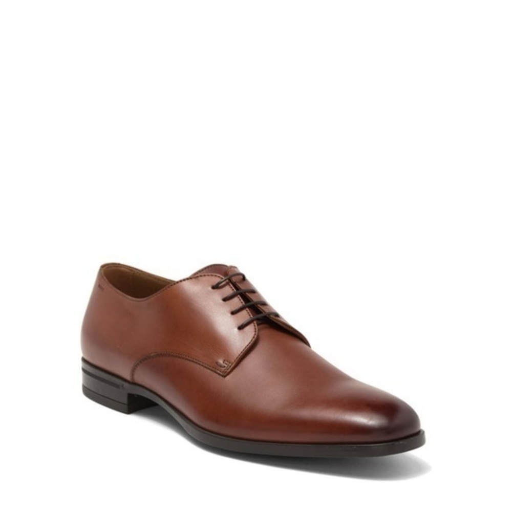 Hugo Boss Kensington Medium Brown Leather‎ Derby Shoes Size 11